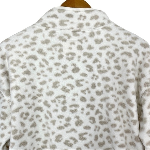 Thread & Supply X Stitch Fix Calista Leopard Half-Zip Fleece Jacket NWT - Picture 8 of 13